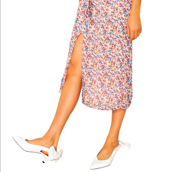 REVOLVE Sophie Midi Dress in Peach Oasis by The East Order - Size M - Picture 3 of 4